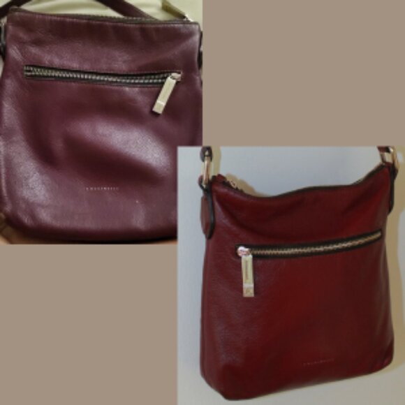 Revitalized Coccinelle Burgundy Crossbody Purse - Picture 9 of 17